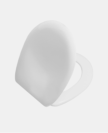 תמונה של אופל מושב אסלה אוניברסלי ציר מתכת לבן